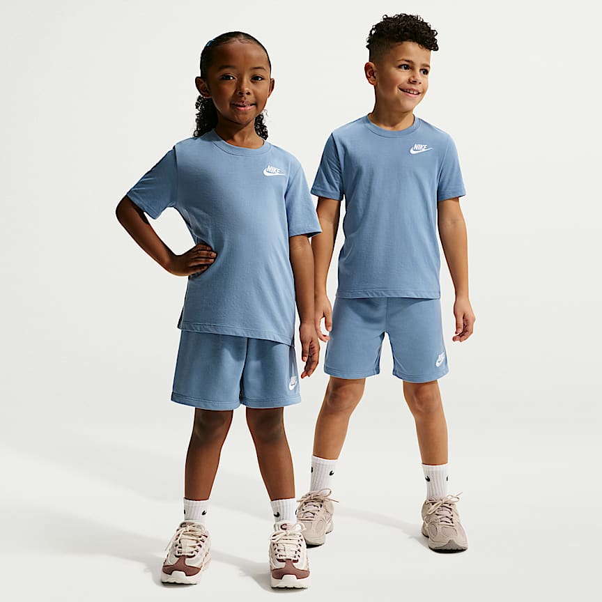 Nike Sportswear Little Kids' Victory Lap 2-Piece Mesh Shorts Set